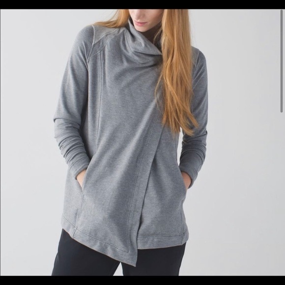 Light Gray Lululemon ZIP Sweatshirt - Picture 2 of 5